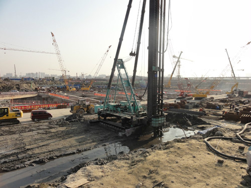 杭州地鐵工程一號線施工應用現場
